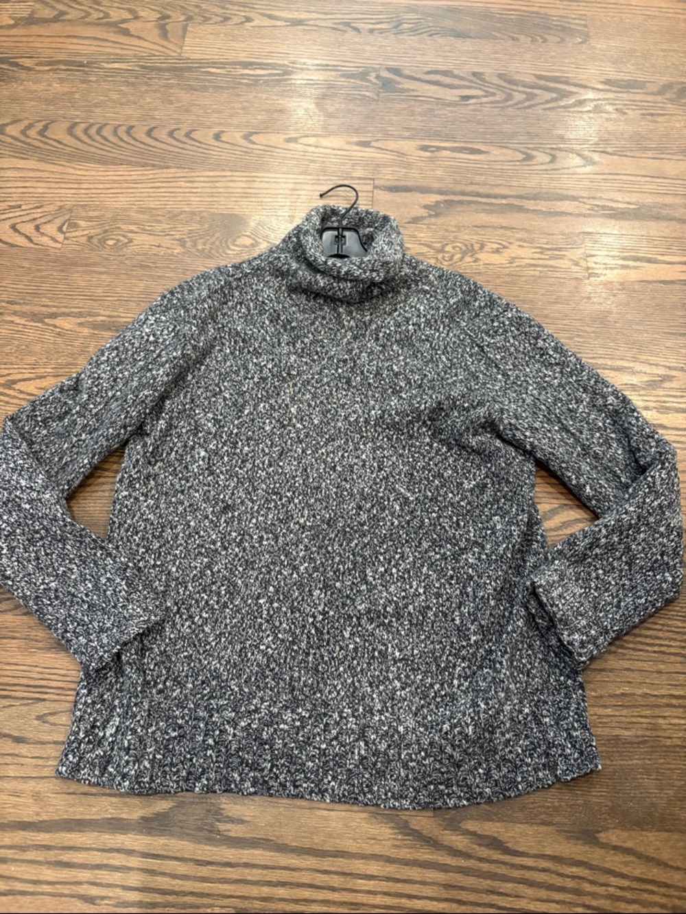 Barbara Wells Studio Marled Black & White cashmere sweater